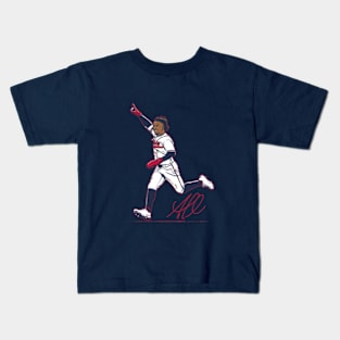 Ozzie Albies Superstar Pose Kids T-Shirt